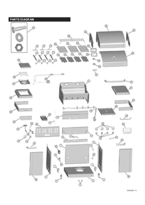 Diagram Diagram and Parts List for 41516644900  Char-Broil Grill