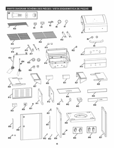 Part Location Diagram of G362-0050-W1 Char-Broil Control Panel Main