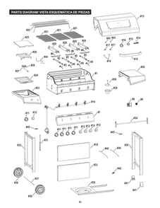 Part Location Diagram of G466-0057-W1 Char-Broil Electrode Set For Main Burner