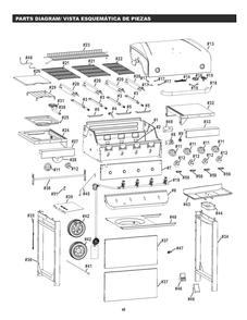 Diagram Diagram and Parts List for 463347418 2018 Char-Broil Grill