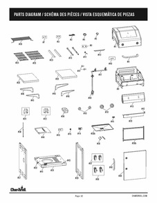 Part Location Diagram of G325-0004-W1 Char-Broil Control Knob