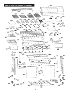 Diagram Diagram and Parts List for 463226514  Char-Broil Grill