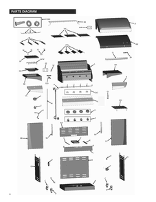 Diagram 1 Diagram and Parts List for 466224611  Char-Broil Grill