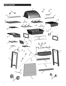 Diagram 1 Diagram and Parts List for 466721912 C-33G5CB Char-Broil Grill