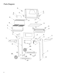 Diagram Diagram and Parts List for 12301772  Char-Broil Grill