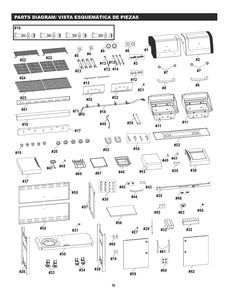 Part Location Diagram of G533-0013-W1 Char-Broil Sideburner Handle