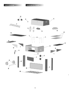 Part Location Diagram of 12301648-01-02A Char-Broil Temperature Gauge