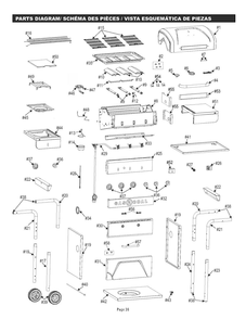 Diagram Diagram and Parts List for 463370519 2019 Char-Broil Grill