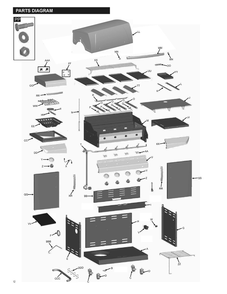 Diagram Diagram and Parts List for 463231712  Char-Broil Grill