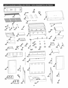 Diagram Diagram and Parts List for 463270915 2015 Char-Broil Grill