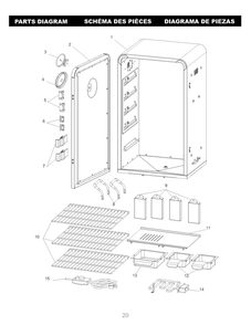 Part Location Diagram of AVES1047 Char-Broil Heating Element