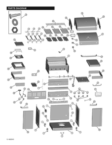 Diagram Diagram and Parts List for 41516943010  Char-Broil Grill