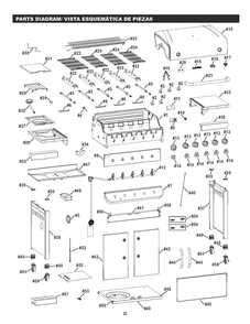 Diagram Diagram and Parts List for 463243519 2019 Char-Broil Grill