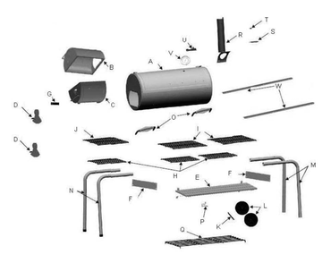 Part Location Diagram of 29101310 Char-Broil Butterfly Damper Assembly