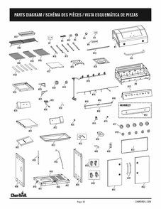 Diagram Diagram and Parts List for 463468221 2021 Char-Broil Grill