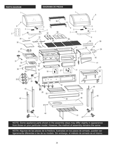 Diagram Diagram and Parts List for 463714915 2015 Char-Broil Grill