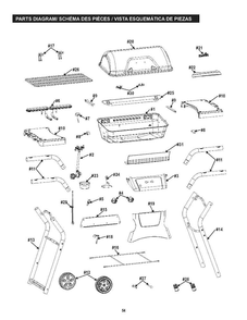 Diagram Diagram and Parts List for 463666115 (6000XQA)(2015) Char-Broil Grill