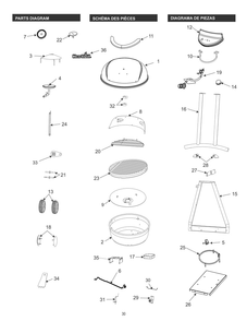 Diagram Diagram and Parts List for 15601900 2014 Char-Broil Grill