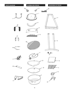 Diagram Diagram and Parts List for 15601664  Char-Broil Grill