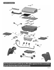 Diagram Diagram and Parts List for 06401369  Char-Broil Grill