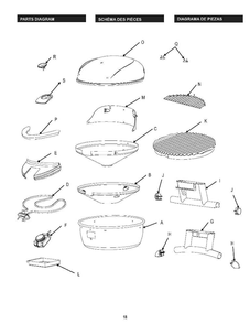Diagram Diagram and Parts List for 14601711  Char-Broil Grill