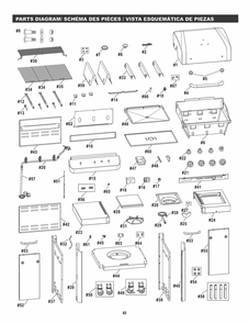 Diagram Diagram and Parts List for 463372017 2017 Char-Broil Grill