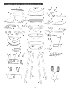Diagram Diagram and Parts List for 17602066 2017 Char-Broil Grill