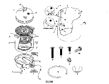 Smoker Diagram and Parts List for 4654513  Char-Broil Smoker