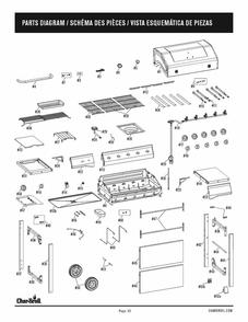 Diagram Diagram and Parts List for 463455021 2021 Char-Broil Grill