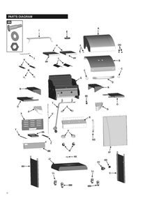 Diagram 1 Diagram and Parts List for 466243911  Char-Broil Grill
