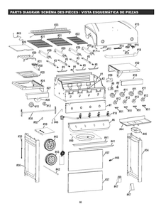 Diagram Diagram and Parts List for 463376018P2 2017 Char-Broil Grill