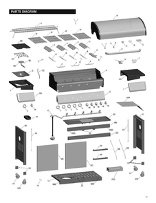 Part Location Diagram of G651-0400-W2 Char-Broil LEFT SIDE CART PANEL