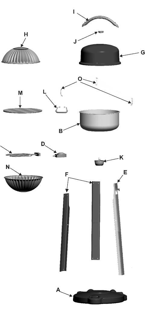 Diagram Diagram and Parts List for 06601296  Char-Broil Grill
