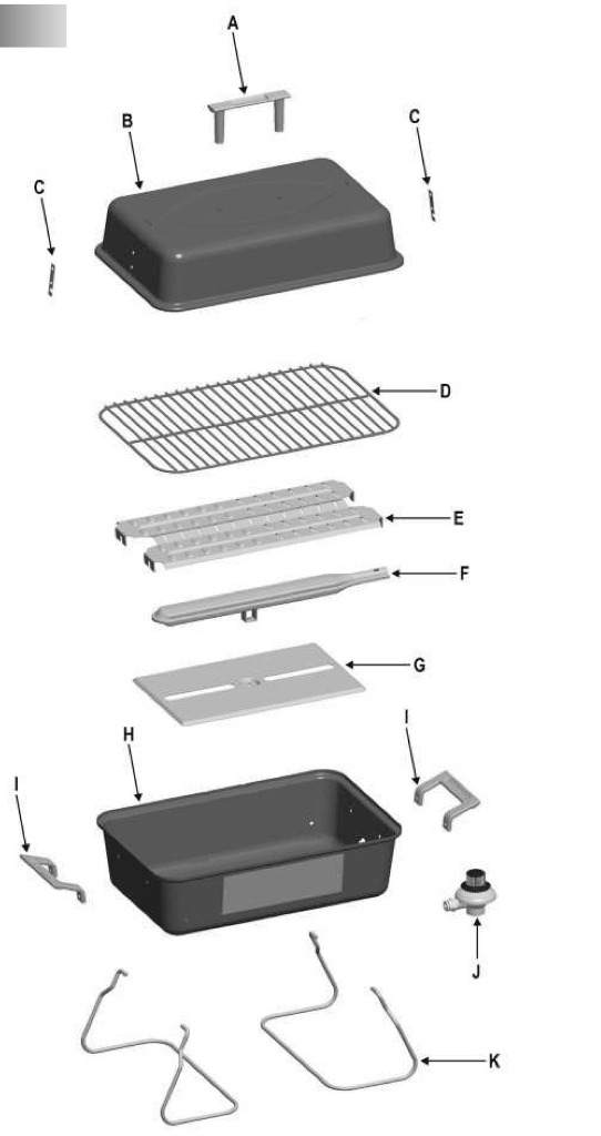 Diagram Diagram and Parts List for 4651330  Char-Broil Grill