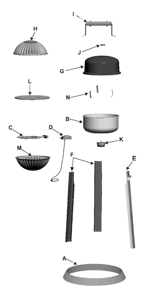 Diagram Diagram and Parts List for 06601357  Char-Broil Grill