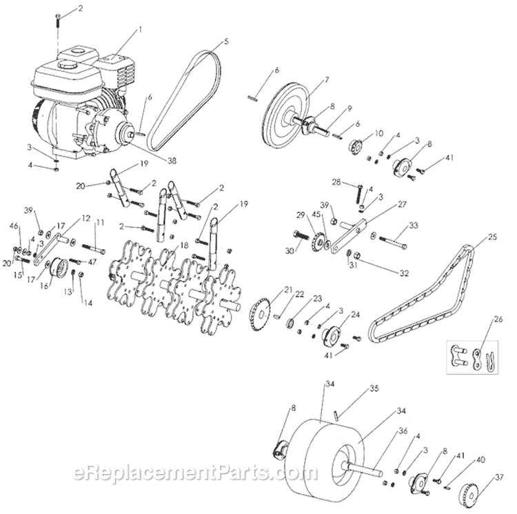 Page C Diagram and Parts List for CA-18 S.N. 1062 & Above Classen Aerator