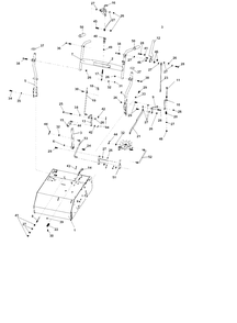 Handle Assembly Diagram and Parts List for HTS-20HD 1140007749 thru 1175003445 Classen Seeder