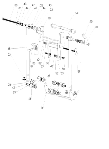 Sod Cutter Assembly Diagram and Parts List for SCHV-12-80 000101 & Above Classen Sod Cutter