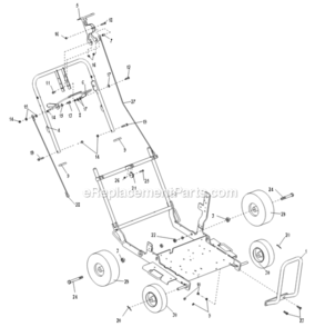 Page A Diagram and Parts List for RA-21  Classen Aerator