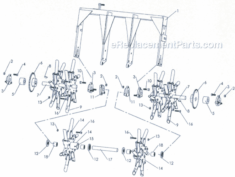 Page D Diagram and Parts List for SA-25 S.N. 100 & Above Classen Aerator