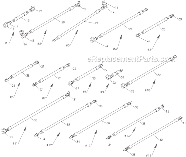 Page E Diagram and Parts List for SA-25 S.N. 100 & Above Classen Aerator