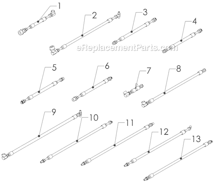 Page E Diagram and Parts List for SA-25 S.N. 173 & Above Classen Aerator