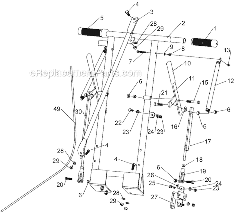 Page C Diagram and Parts List for SC-12/55 S.N. 000372 and Above Classen Sod Cutter