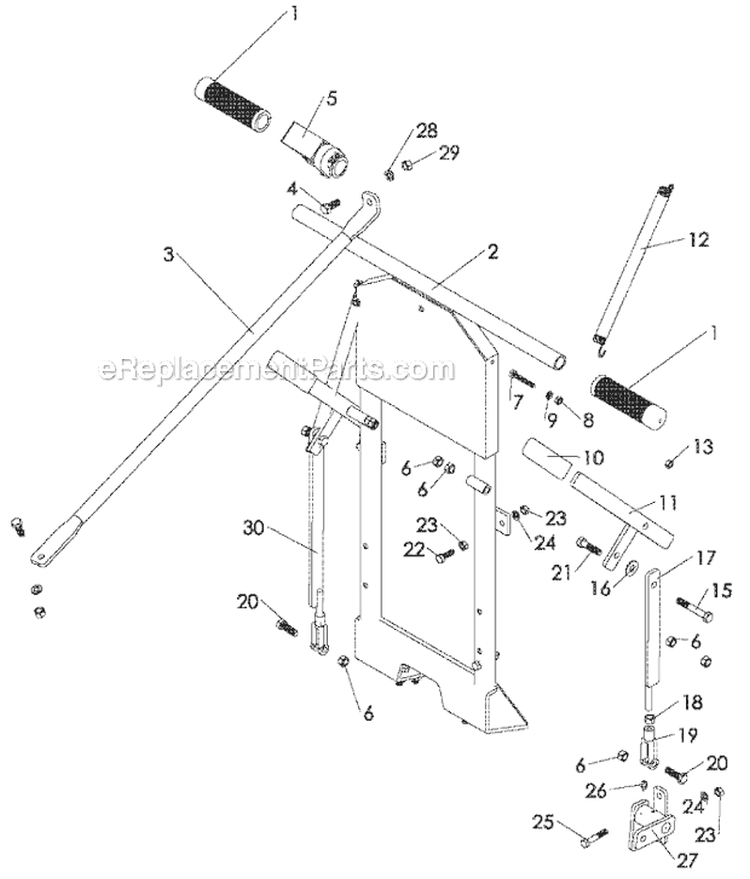 Page C Diagram and Parts List for SC-16/55 S.N. 000104 and Above Classen Sod Cutter