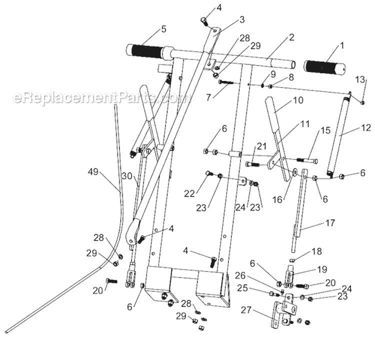 Page C Diagram and Parts List for SC-20/55 S.N. 000141 and Above Classen Sod Cutter