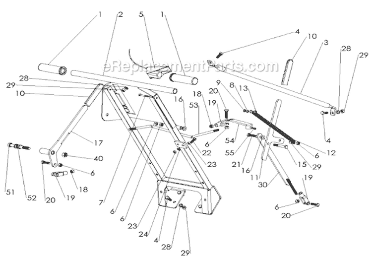 Page C Diagram and Parts List for SCH-20/55 S.N. 000101 & Above Classen Sod Cutter