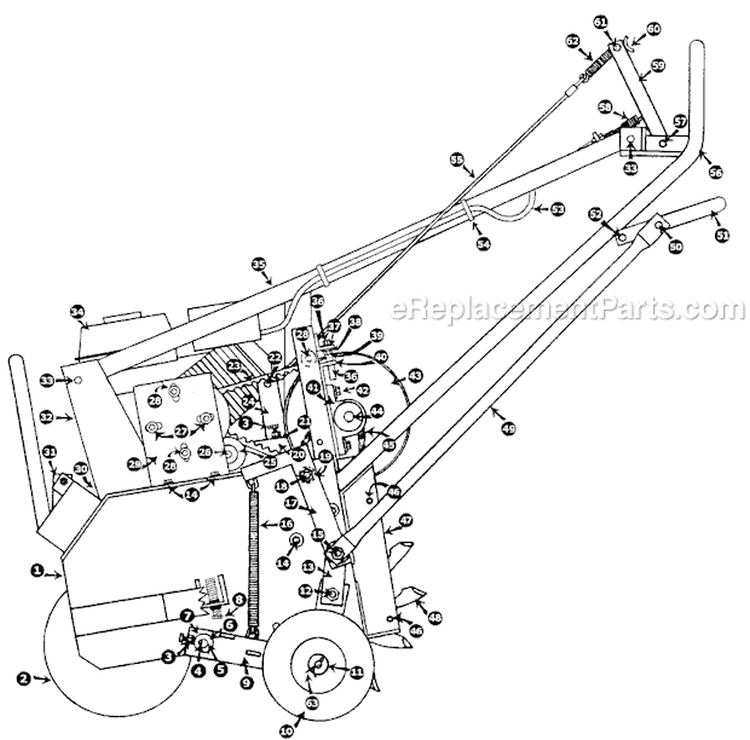 Page A Diagram and Parts List for TA-19D S.N. 000540 & Above Classen Aerator