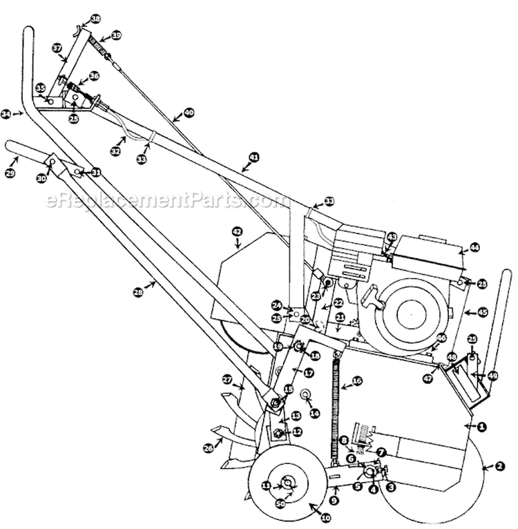 Page B Diagram and Parts List for TA-19D S.N. 000540 & Above Classen Aerator