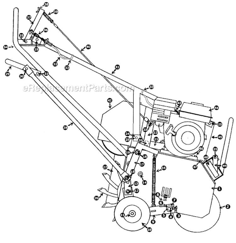 Page B Diagram and Parts List for TA-26D S.N. 000252 & Above Classen Aerator