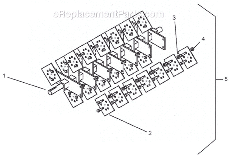 Page E Diagram and Parts List for TR-20 S.N. 002009 & Above Classen Dethatcher